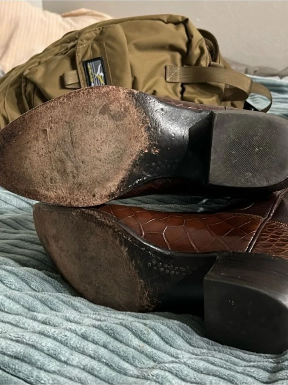 Vintage Lucchese Classics Alligator Belly Boots. Just boots